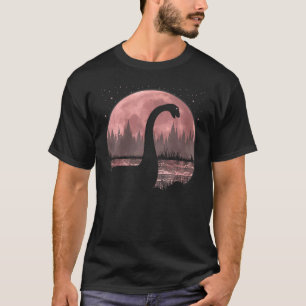 Nessie Loch Ness Monster Graphic Volle Maan Loch N T-shirt