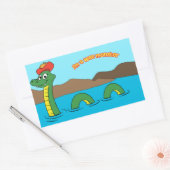 Nessie (Loch Ness Monster) Rechthoekige Sticker (Envelop)