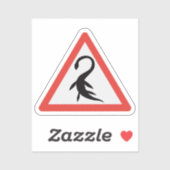 Nessie Loch Ness Plesiosaurus Road Sign. Sticker (Vel)