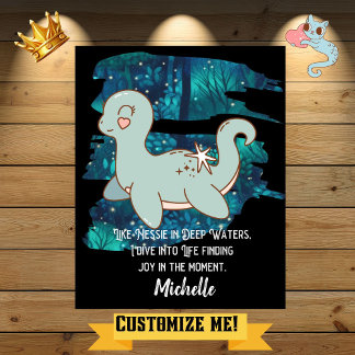 Nessie Motivatie Cryptid Poster