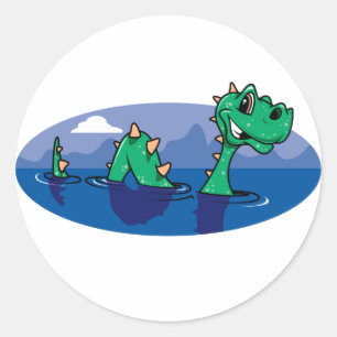 Nessie Ronde Sticker