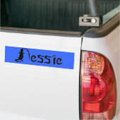 Nessie-tekst Bumpersticker (Op Truck)