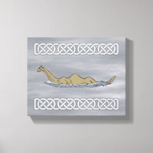 Nessie the Loch Ness Monster Canvas Afdruk (Voorkant)
