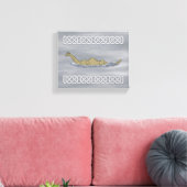 Nessie the Loch Ness Monster Canvas Afdruk (Insitu (Woonkamer))