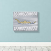 Nessie the Loch Ness Monster Canvas Afdruk (Insitu (Houten vloer))