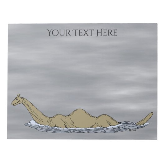 Nessie the Loch Ness Monster Notitieblok (Voorkant)