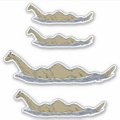 Nessie the Loch Ness Monster Sticker (Voorkant)