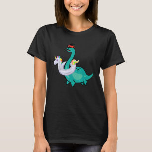 Nessie Unicorn Pool Inflatable Loch Ness Monster T-shirt