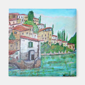 Nesso, Meer van Como Magnet (Voorkant)