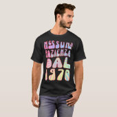 Nessuna Pazienza Dal 1970 53 Ani Compleanno Retrò T-shirt (Voorkant volledig)