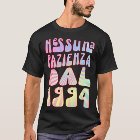 Nessuna Pazienza Dal 1994 29 Ani Compleanno Retrò  T-shirt (Voorkant)