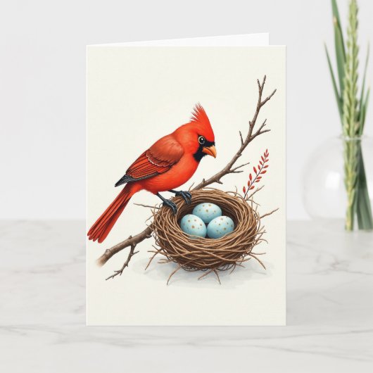 Nest Illustratie Moederdag kaart (Voorkant)