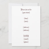  Nest Italiaans Uitnodigings- of Verplaatsingskaar Kaart (Achterkant)