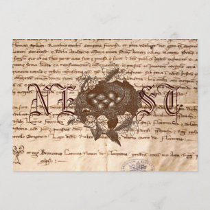 Nest Italiaans Uitnodigings- of Verplaatsingskaar Kaart