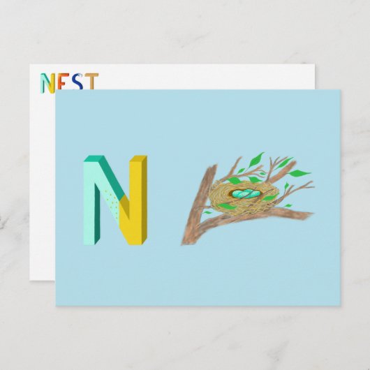 Nest Kaart (Voorkant / Achterkant)