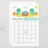 Nest met de bingo van het baby shower van de Ei (Voorkant / Achterkant)