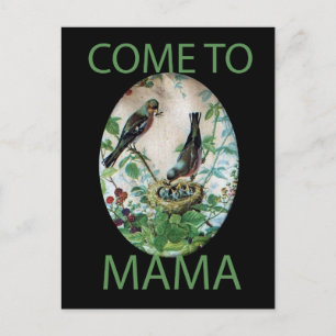 Nest of Joy: Familie's Voedende Jonge Geest Liefde Briefkaart