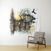 Nest of Nightmares: het landhuis van de boom Hallo Wandkleed (In Situ (horizontaal))