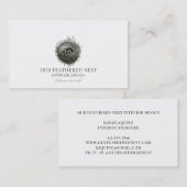 Nest of Twigs Feathered Nest Interior Design Visitekaartje (Voorkant / Achterkant)