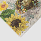  Nest Sunflower Music Tissue Paper Tissuepapier (Detail)