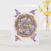 Nest Sweet Nest Kaart (Gele Bloem)