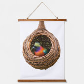 Nest van een Weaverbird Hangend Wandkleed (Voorkant)