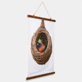 Nest van een Weaverbird Hangend Wandkleed (Gebogen)