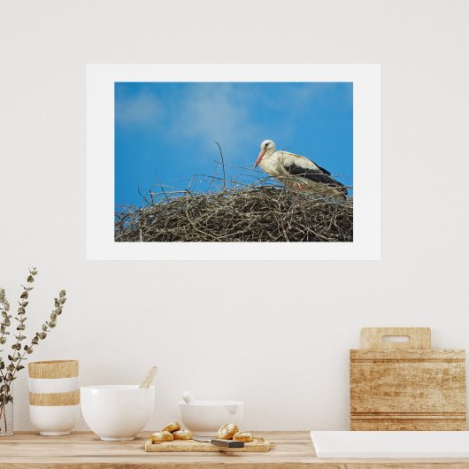Nest van Stork Poster (Keuken)