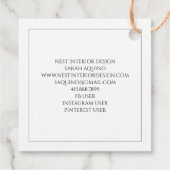 Nest van twigs Interior Design Hang Labels (Achterkant)