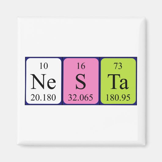 Nesta periodieke table name magnet 3 (Voorkant)