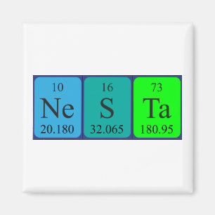 Nesta periodieke table name magnet 4