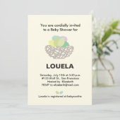 nestbaby shower kaart (Staand voorkant)