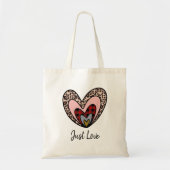 Nested Hearts Tote – Gewoon Liefde Design Bag (Voorkant)