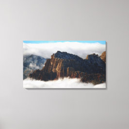 Nested in Clouds Wall Art Print op Canvas