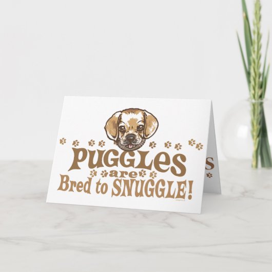 Nestel me Shirten Puggle en Giften Kaart (Voorkant)
