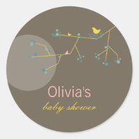 Nestelend Vogelfamilie Op Takken Eenvoudige Baby S