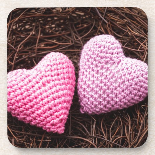 Nesten met hart bier onderzetter (Voorkant)