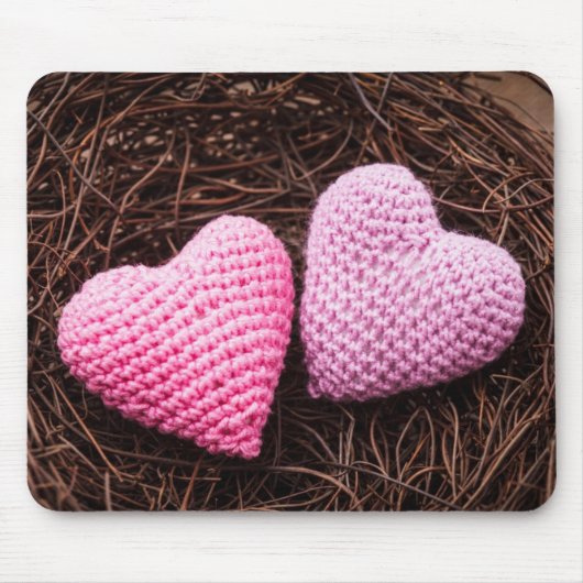 Nesten met hart muismat (Voorkant)