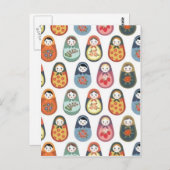 Nesten pop-upafdrukken briefkaart (Voorkant / Achterkant)