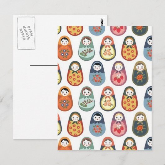 Nesten pop-upafdrukken briefkaart (Voorkant / Achterkant)