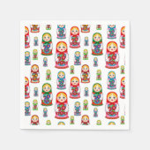 Nesten poppenpatroon servet (Voorkant)