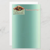  nestende vogelbenodigdheden briefpapier (Voorkant / Achterkant)