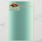  nestende vogelbenodigdheden briefpapier (Voorkant)