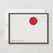 Nesting Bird and Family Baby Dank je briefkaart (Voorkant)