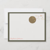 Nesting Bird and Family Baby Dank u, neem nota van Kaart (Voorkant)