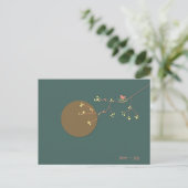 Nesting Bird en familie Baby Dank u Briefkaart (Staand voorkant)
