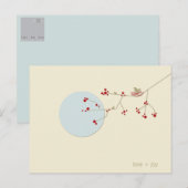 Nesting Bird en familie Baby Dank u Briefkaart (Voorkant / Achterkant)