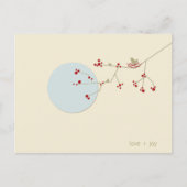 Nesting Bird en familie Baby Dank u Briefkaart (Voorkant)