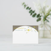 Nesting Bird Family Baby shower Game Advice Kaart (Staand voorkant)