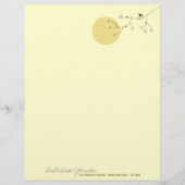 Nesting Bird Family Baby shower Letterhead Briefhoofd (Voorkant)